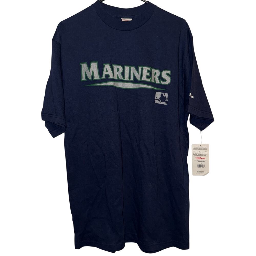 Vintage 90s Seattle Mariners MLB Wilson Shirt L USA NWT Ken Griffey Jr Ichiro